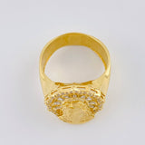 Anillo Rostro Cristo 8.05 g / T9 1/4 Oro Amarillo 18K