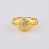 Anillo Corona Tribal 3.55 g / T10 Oro Amarillo 18K