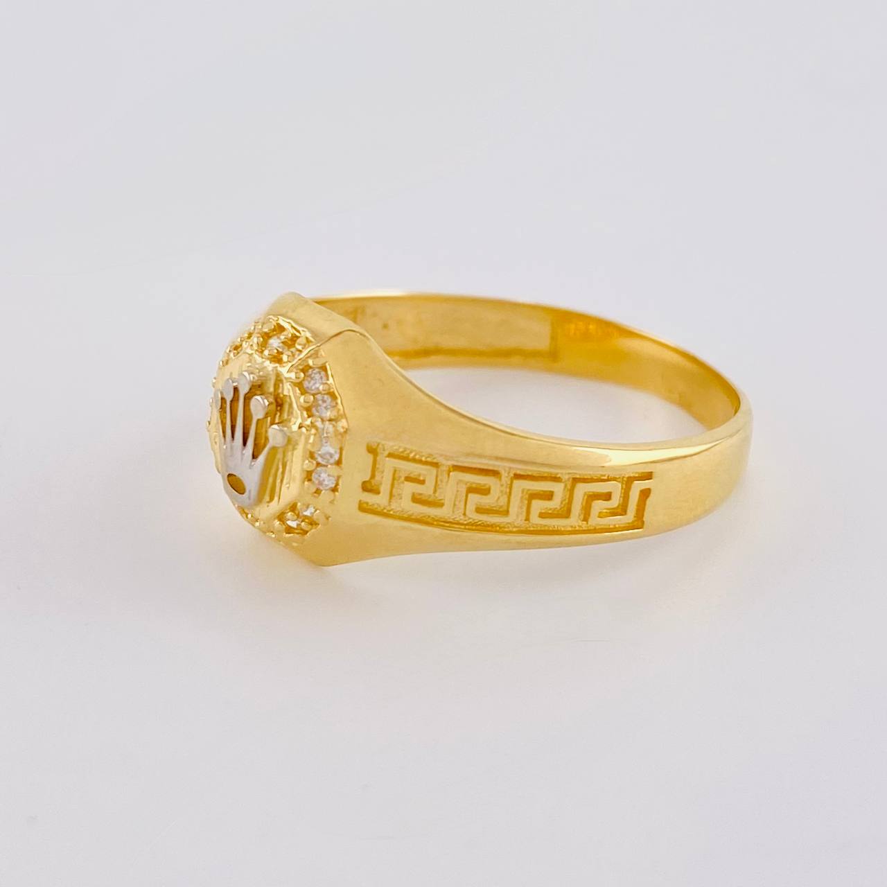 Anillo Corona Tribal 3.55 g / T10 Oro Amarillo 18K