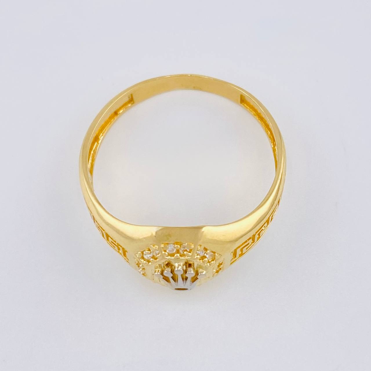Anillo Corona Tribal 3.55 g / T10 Oro Amarillo 18K