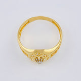 Anillo Corona Tribal 3.55 g / T10 Oro Amarillo 18K