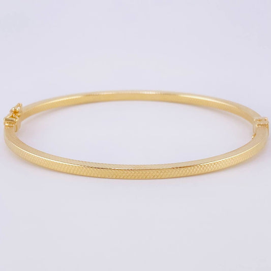 Pulso Aro Satinado 4.2 g / 18 cm / 3 mm Oro Amarillo 18K
