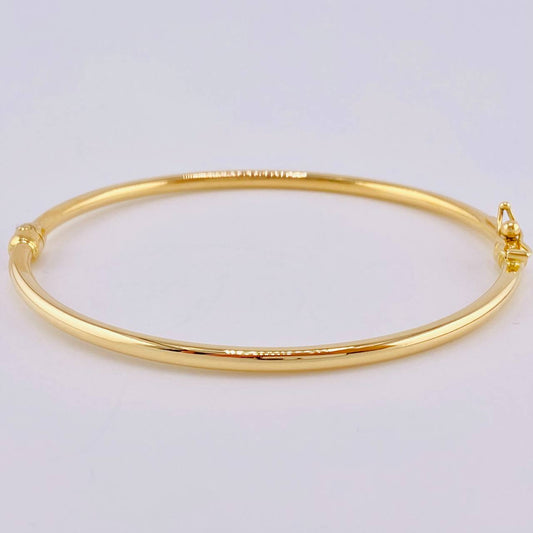 Pulso Aro Liso 4.25 g / 18 cm / 2.8 mm Oro Amarillo 18K