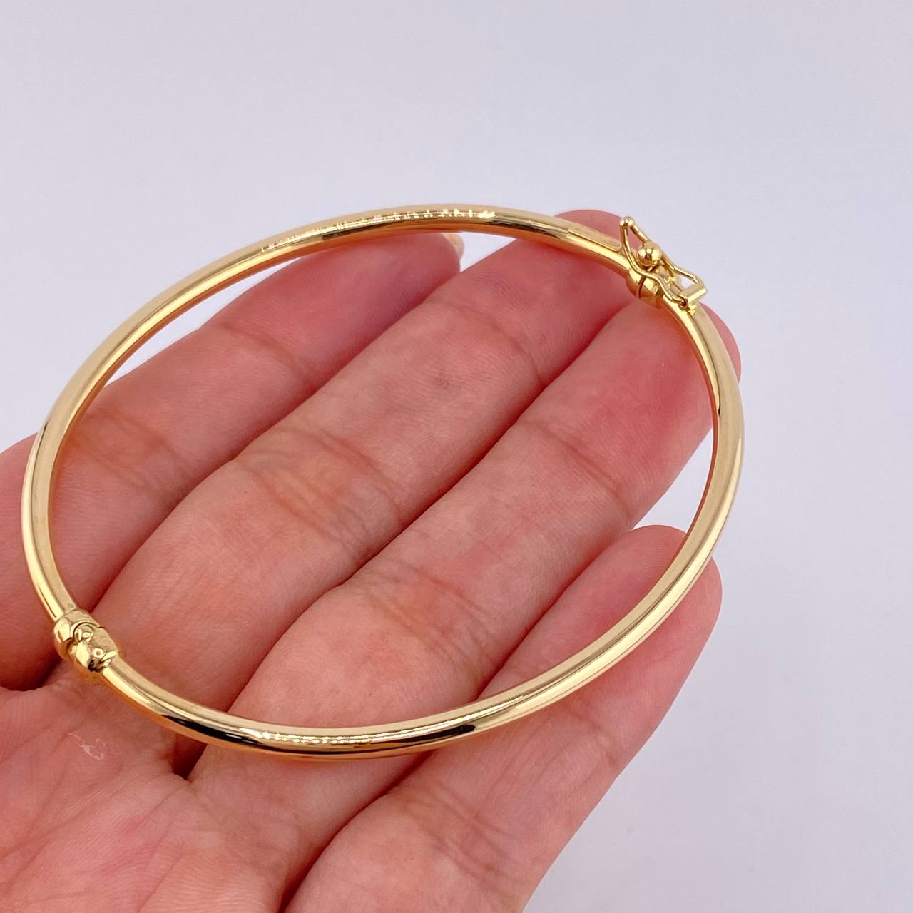Pulso Aro Liso 4.2 g / 18 cm / 2.8 mm Oro Amarillo 18K