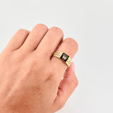 Anillo Sello Corona 4 g / T10 1/2 Oro Amarillo 18K