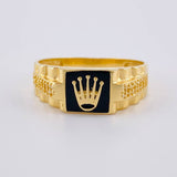 Anillo Sello Corona 4 g / T10 1/2 Oro Amarillo 18K
