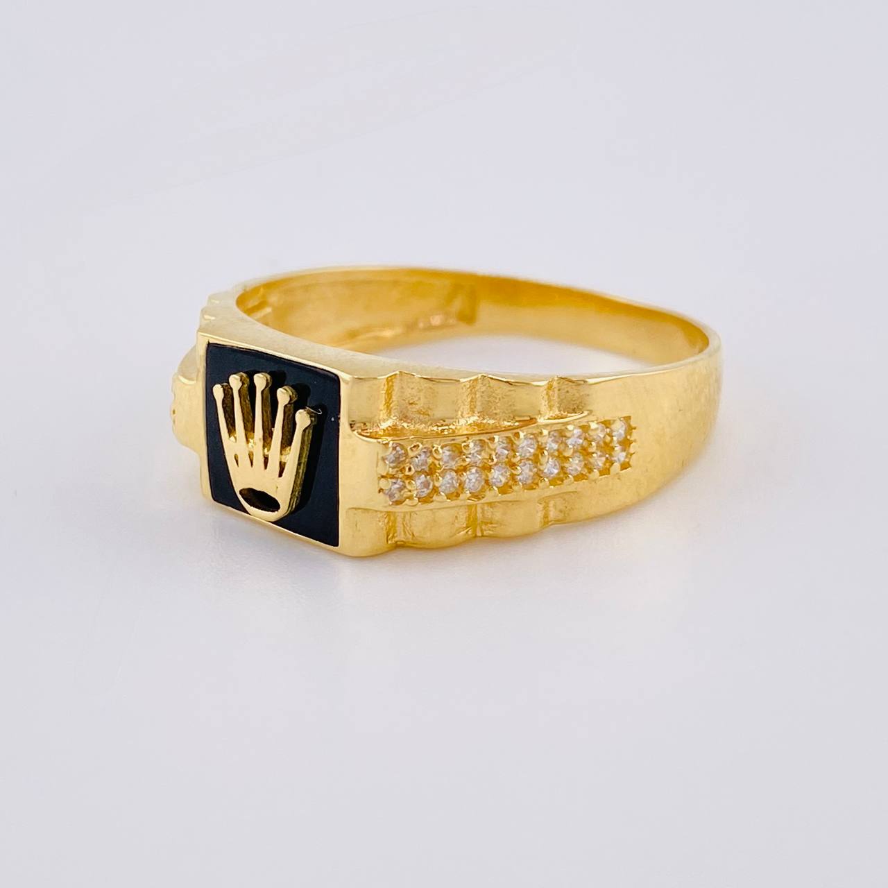 Anillo Sello Corona 4 g / T10 1/2 Oro Amarillo 18K