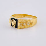 Anillo Sello Corona 4 g / T10 1/2 Oro Amarillo 18K