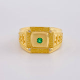 Anillo Cuadrilátero Tribal 4.4 g / T9 1/4 Oro Amarillo 18K