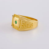 Anillo Cuadrilátero Tribal 4.4 g / T9 1/4 Oro Amarillo 18K