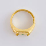 Anillo Cuadrilátero Tribal 4.4 g / T9 1/4 Oro Amarillo 18K