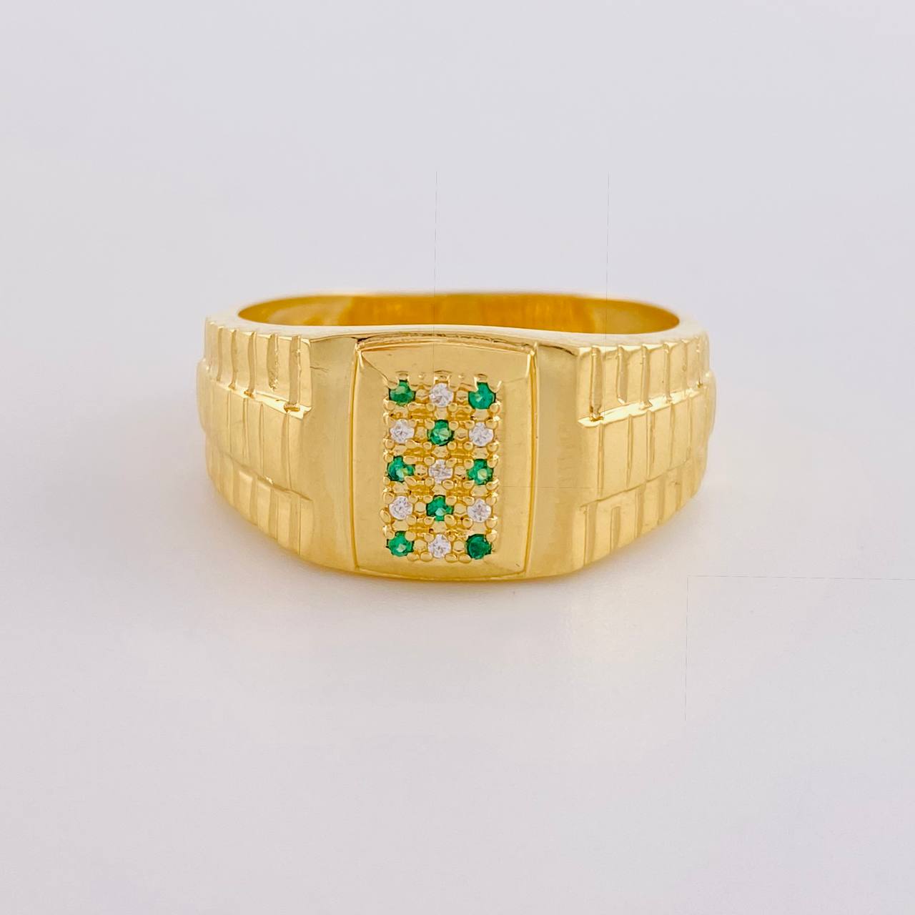 Anillo Sello Rectangular 5 g / T11 Oro Amarillo 18K