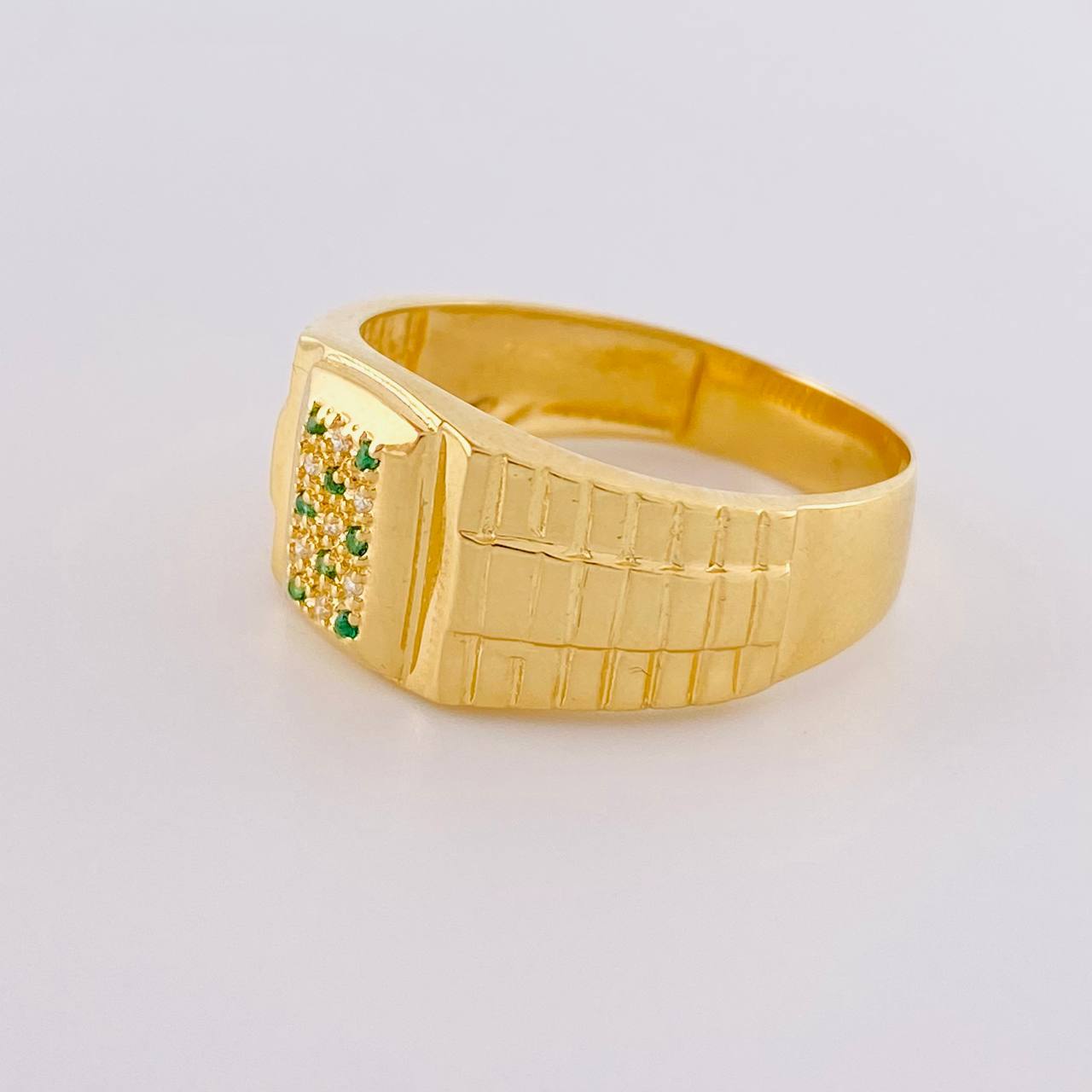 Anillo Sello Rectangular 5 g / T11 Oro Amarillo 18K