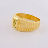 Anillo Sello Rectangular 5 g / T11 Oro Amarillo 18K