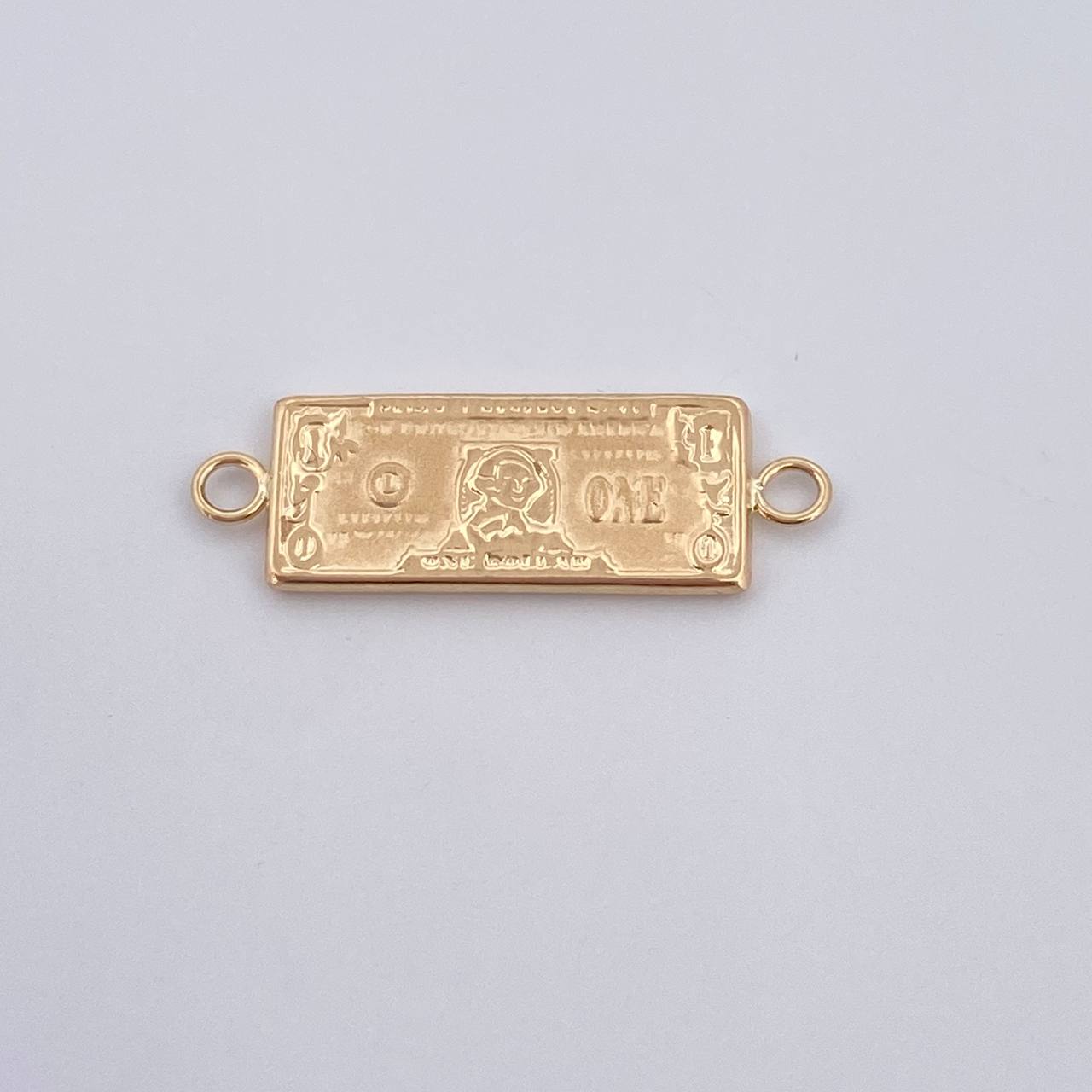 Herraje One Dólar 1.3gr / 2.7cm / Troquelado Oro Amarillo 18K *