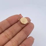 Herraje Corona Rx 0.8gr / 1.2cm / Punteado Oro Amarillo 18K &