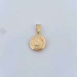 Dije Corona Rx 0.9gr / 2cm / Punteado Oro Amarillo 18K &