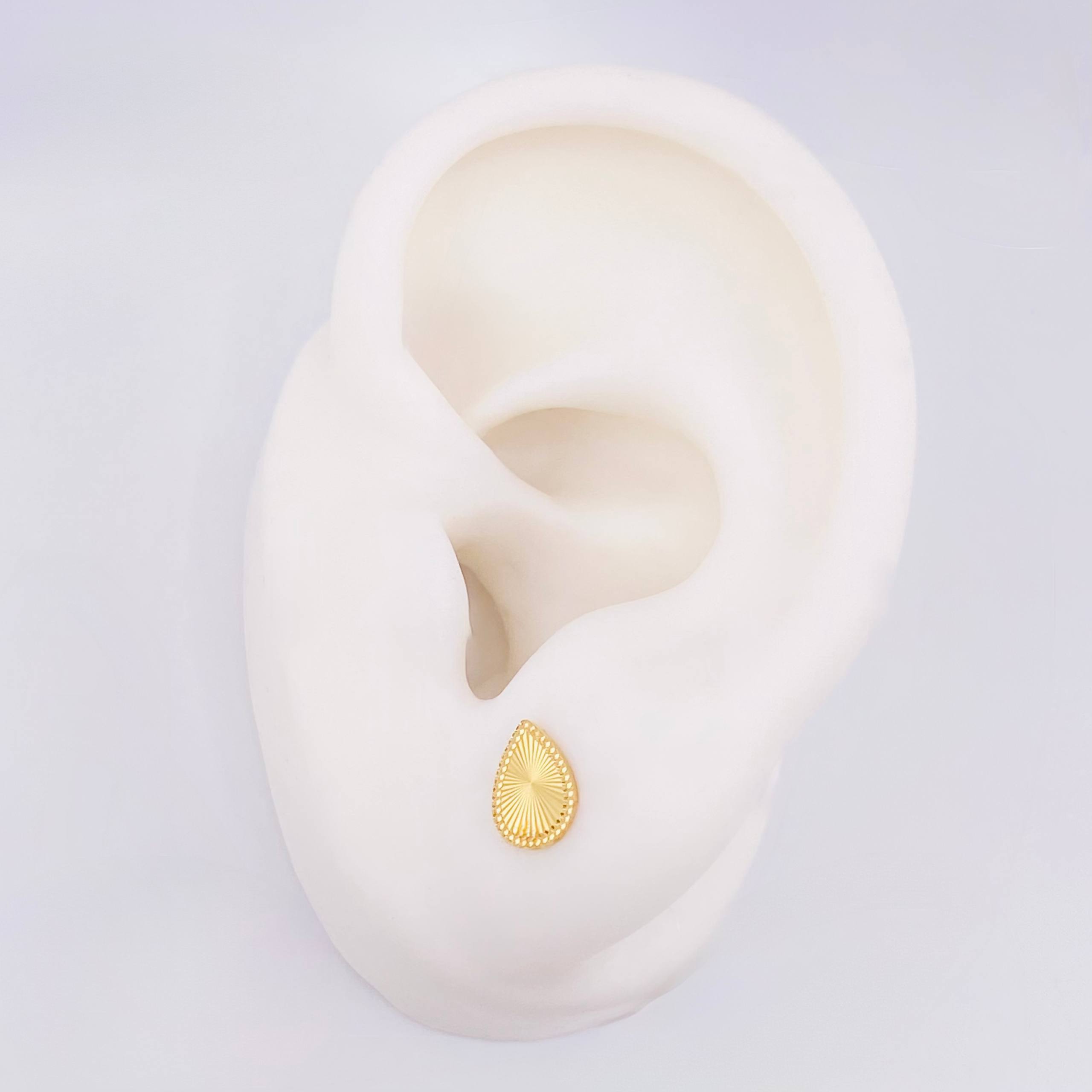 Piercing Gota Diamantada 0.45gr / 7.95mm Oro Amarillo 18K