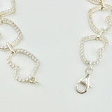 Pulso Corazones Continuos 11.75gr / 18.5cm / Plata 925