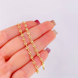 Tobillera Gc 3.05gr / 24.5cm / 4.1mm Oro Amarillo 18K *