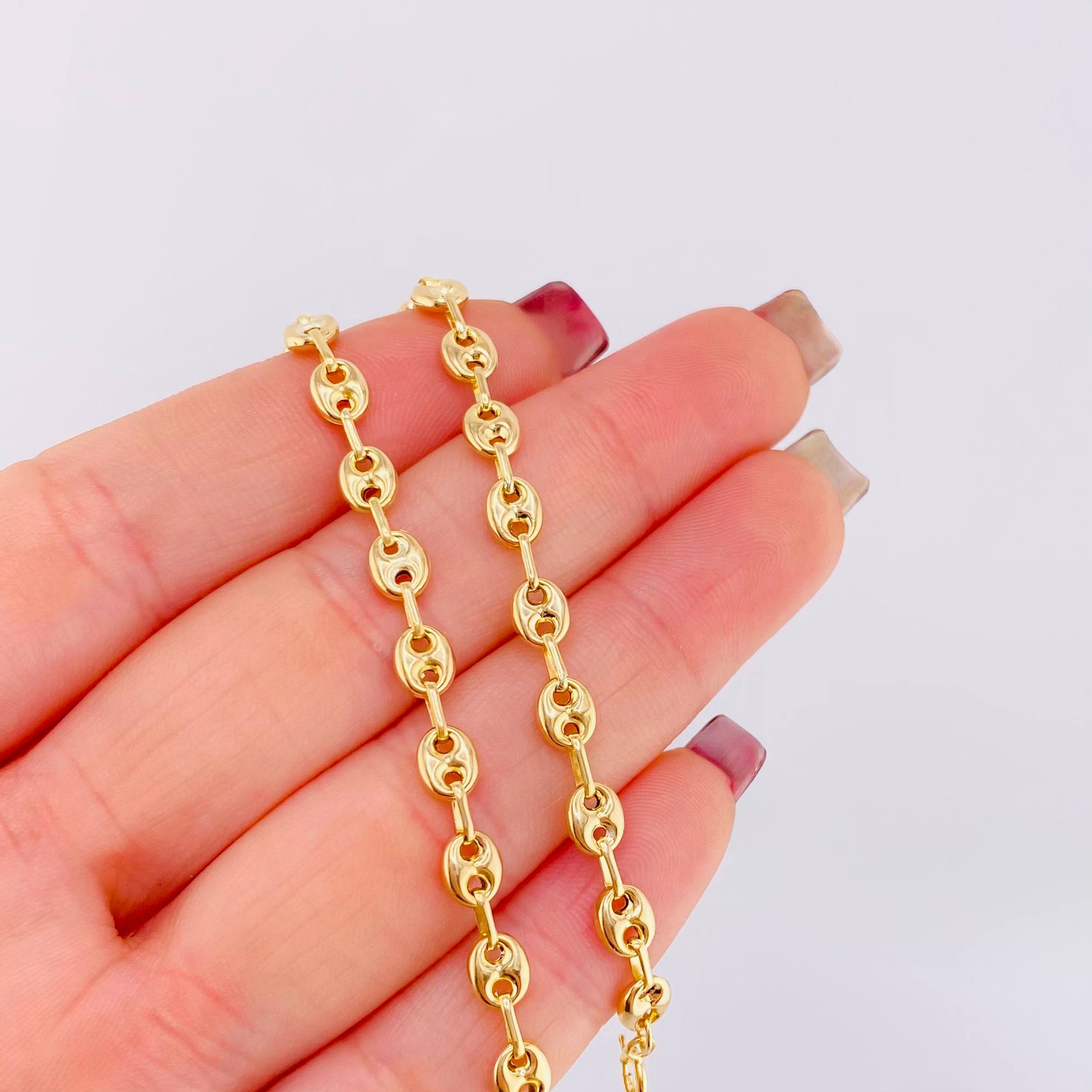 Pulso GC 3.45gr / 20.5cm / 4.8mm Oro Amarillo 18K