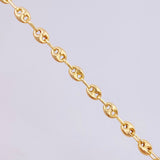 Tobillera GC 2.4gr / 24.5cm / 3.2mm Oro Amarillo 18K