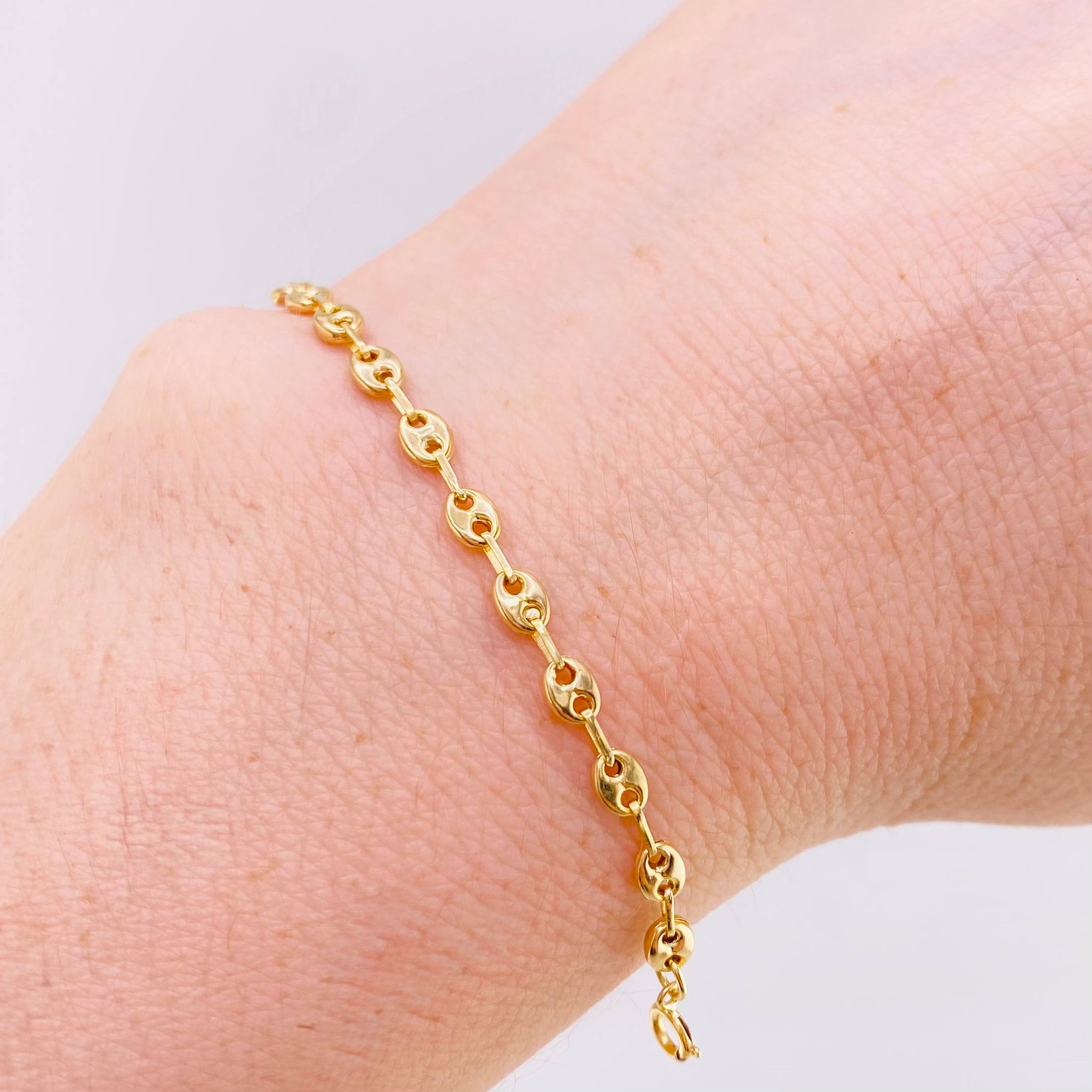 Pulso GC 2.45gr / 19.5cm / 4mm Oro Amarillo 18K ©