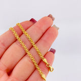 Pulso Chino 2.2gr / 18.5cm / 2.8mm Oro Amarillo +1 18K