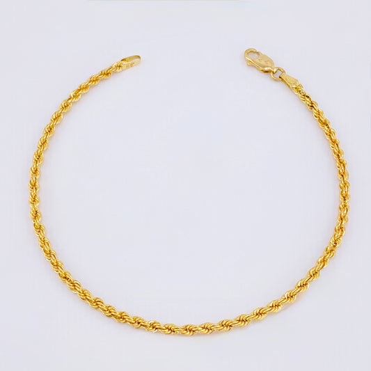 Pulso Lazo 2.4gr / 20.5cm / 2.7mm Oro Amarillo +3 18K ©