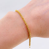 Pulso Lazo 2.4gr / 20.5cm / 2.7mm Oro Amarillo +3 18K ©