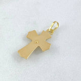 Dije Cruz Cristo Diamantado 1.35g / 2.8cm Oro Amarillo 18K