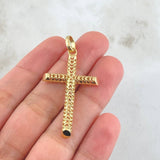 Dije Cruz Malla 3.25gr / 5cm / Oro 18K