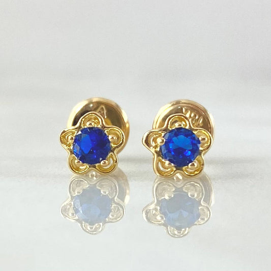 Topos Flor 0.9gr / Oro Amarillo 18K