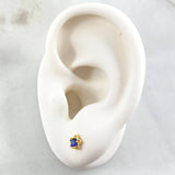Topos Flor 0.9gr / Oro Amarillo 18K