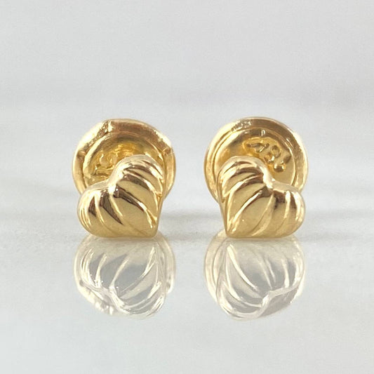 Topos Corazon Rayado 0.5gr / Oro Amarillo 18K ©