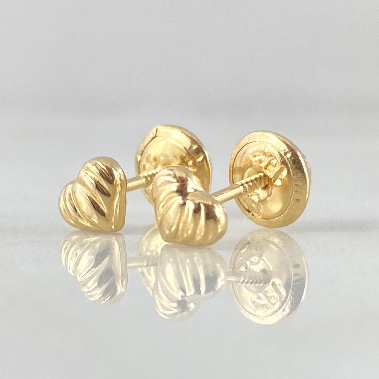 Topos Corazon Rayado 0.5gr / Oro Amarillo 18K ©