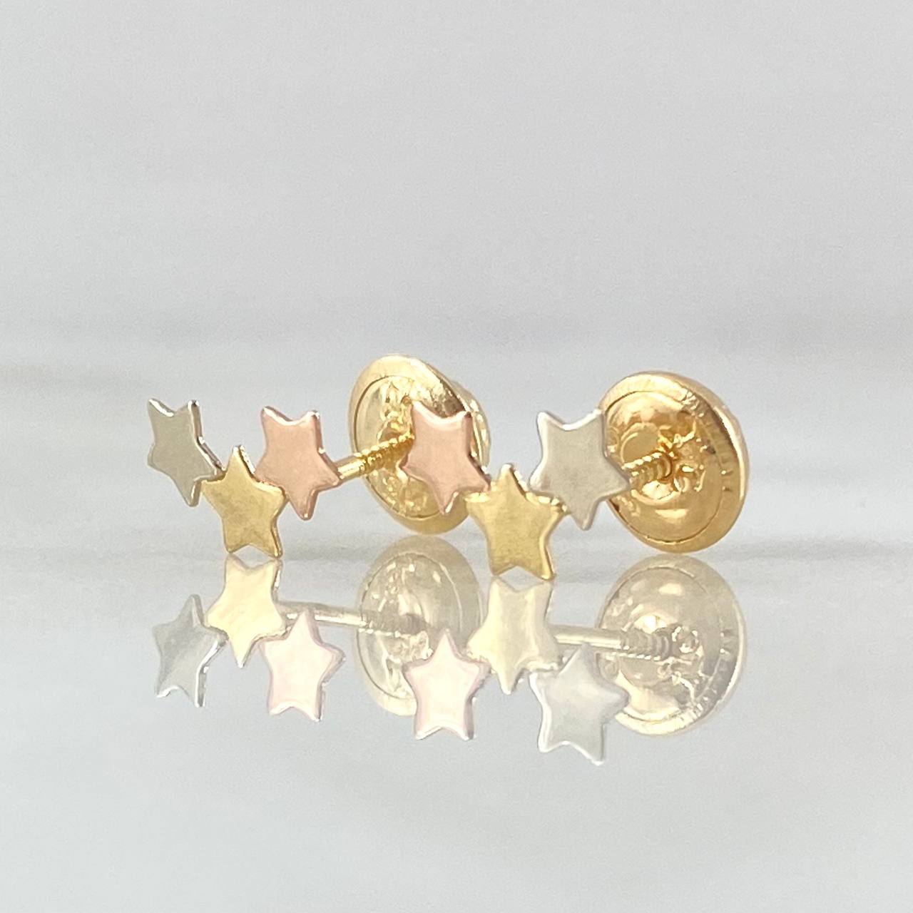 Topos Trío De Estrellas 0.6gr / Oro 18K*