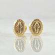 Topos Virgen Milagrosa 0.7gr / 8mm Oro Amarillo 18K ©