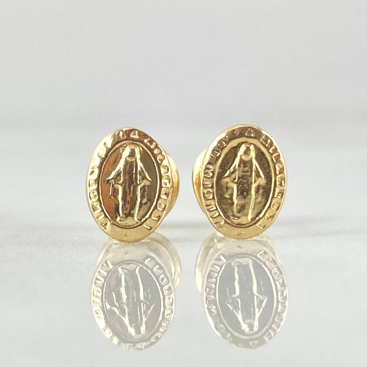 Topos Virgen Milagrosa 0.7gr / 7mm Oro Amarillo 18K ©