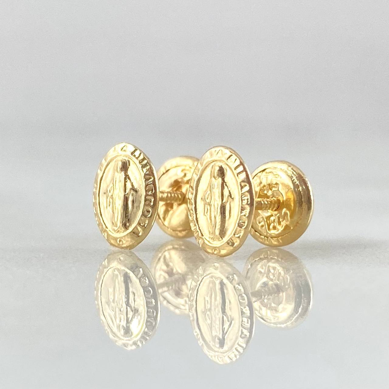 Topos Virgen Milagrosa 0.7gr / 7mm Oro Amarillo 18K ©