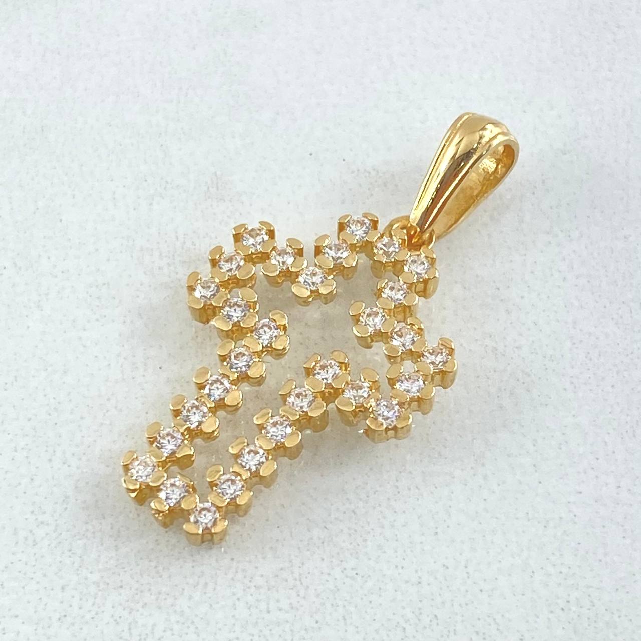 Dije Cruz Silueta 2.35gr / 3cm / Oro 18K