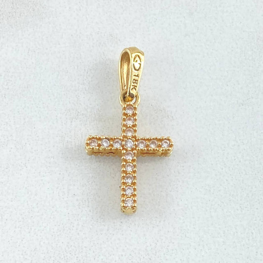 Dije Cruz Doble Faz 1.3gr / 2.4cm / Oro 18K ©