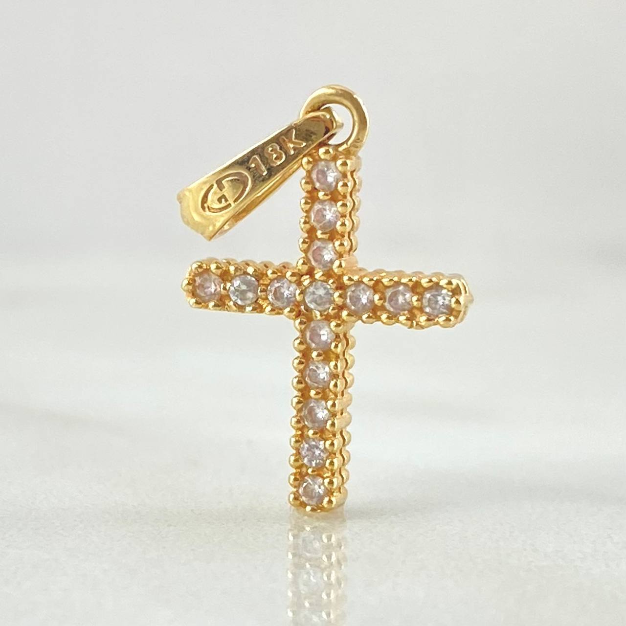 Dije Cruz Doble Faz 1.3gr / 2.4cm / Oro 18K ©