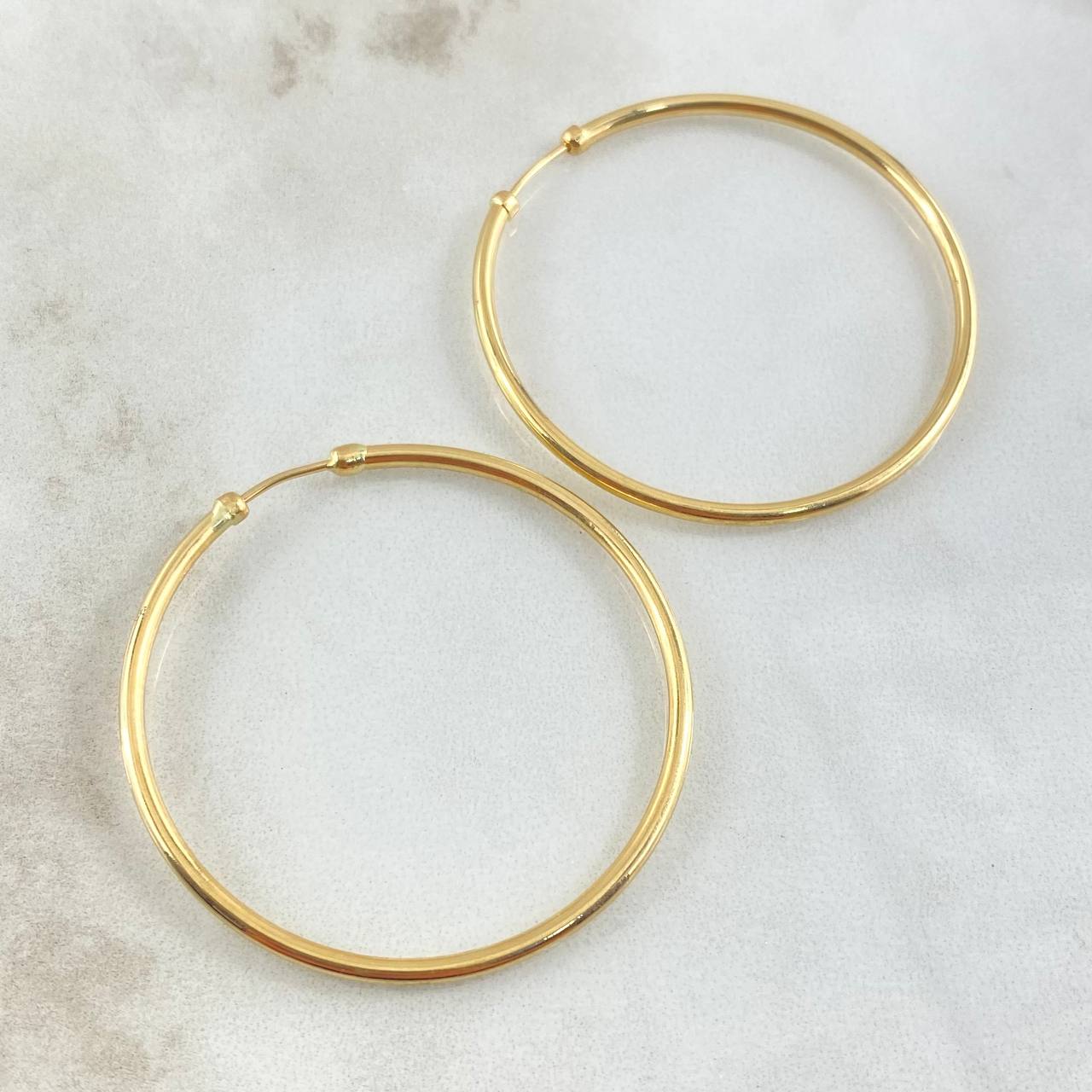 Candongas Aro 3.5gr / 4cm / Oro Amarillo 18K ©