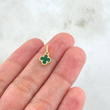 Dije Trebol 0.6gr / 1.5cm / Oro 18K -