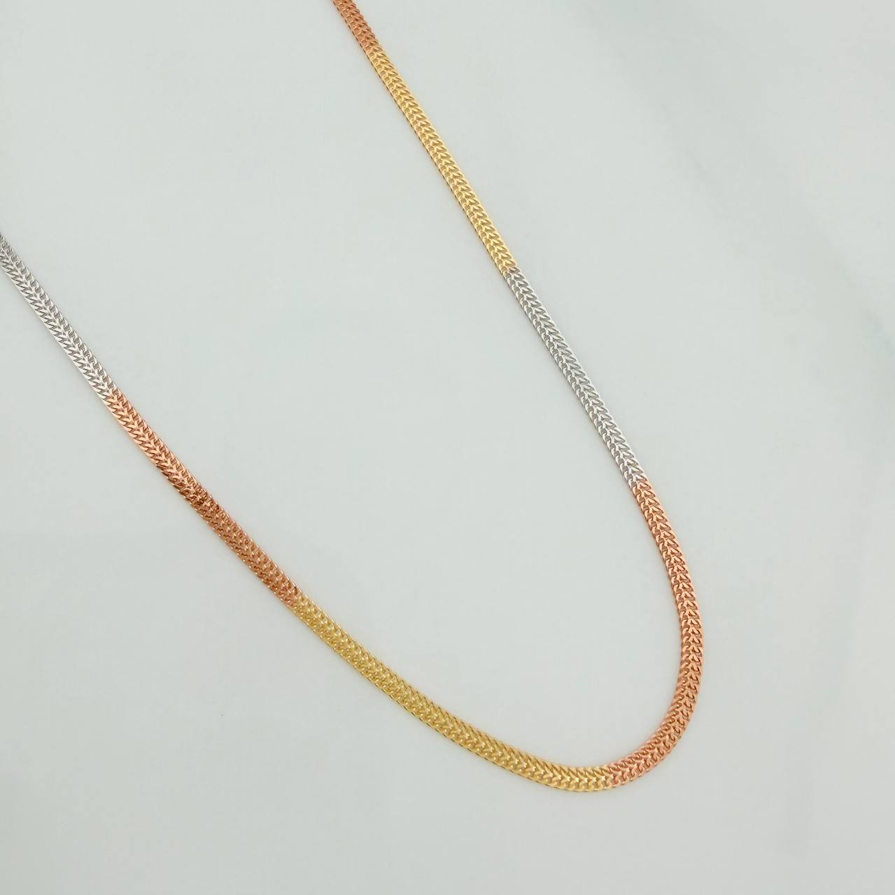 Cadena Sedusa 1.55g / 45cm / 1.2mm Tres Oros 18K