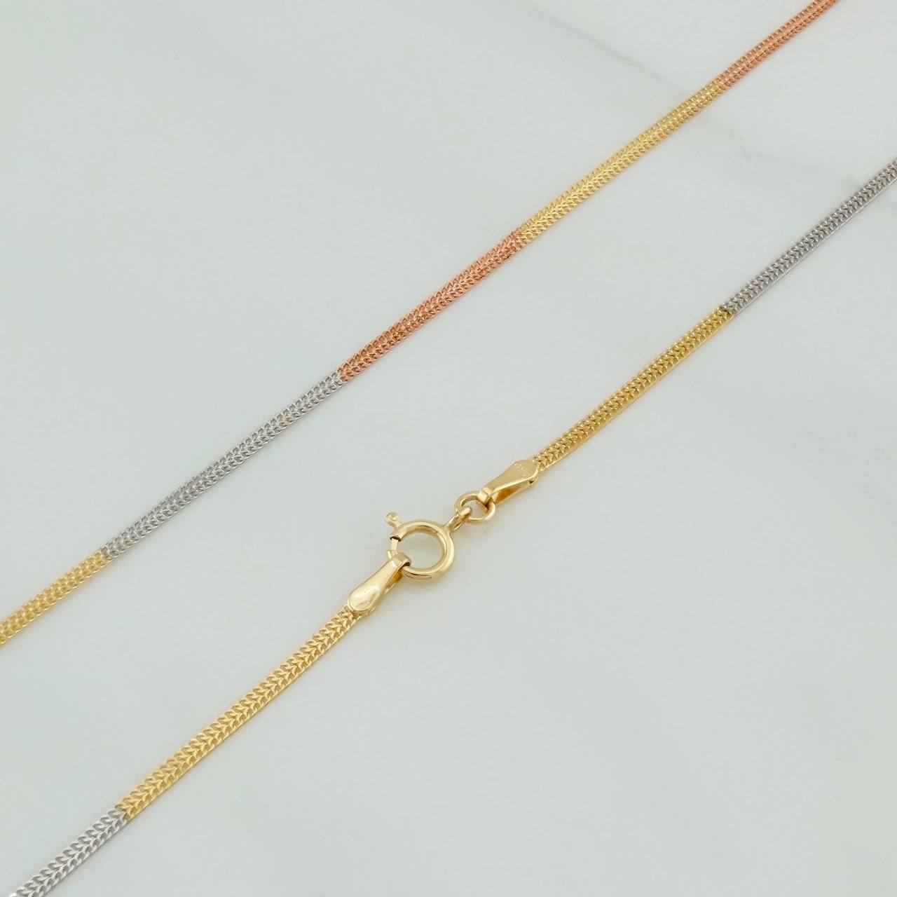 Cadena Sedusa 1.4g / 40cm / 1.2mm Tres Oros 18K