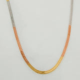 Cadena Sedusa 1.55g / 45cm / 1.2mm Tres Oros 18K