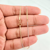 Cadena Sedusa 1.55g / 45cm / 1.2mm Tres Oros 18K