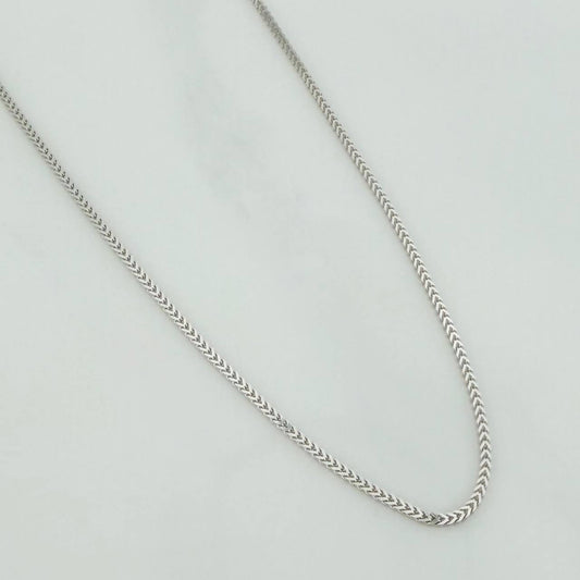 Cadena Franco 1.95gr / 45cm / 0.75mm Oro Blanco +3 18K %